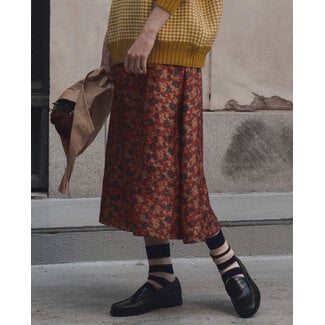 THE GREAT THE CANARY SKIRT IN GUILDED POPPY
