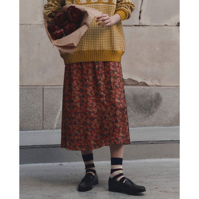 THE GREAT THE CANARY SKIRT IN GUILDED POPPY
