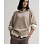 MARGARET O'LEARY MENDOCINO PULLOVER IN HICKORY/SNOWDRIFT