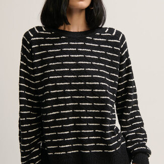MARGARET O'LEARY BROKEN STRIPE PULLOVER
