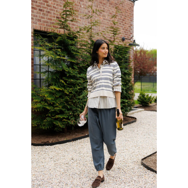 PERFECT WHITE TEE XIMENA STRIPED SWEATER