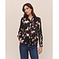 BELLA DAHL L/S ROUND HEM BUTTON DOWN IN SHADOW FLORAL PRINT