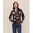 BELLA DAHL L/S ROUND HEM BUTTON DOWN IN SHADOW FLORAL PRINT