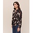 BELLA DAHL L/S ROUND HEM BUTTON DOWN IN SHADOW FLORAL PRINT
