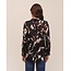 BELLA DAHL L/S ROUND HEM BUTTON DOWN IN SHADOW FLORAL PRINT
