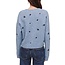 BELLA DAHL EMBROIDERED CREWNECK SWEATER