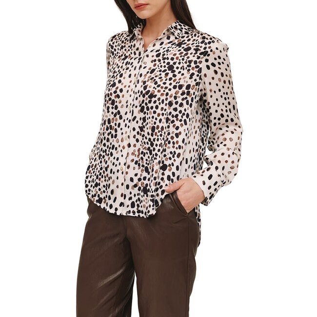 BELLA DAHL PAINTED SPOTS L/S CLEAN SHIRT