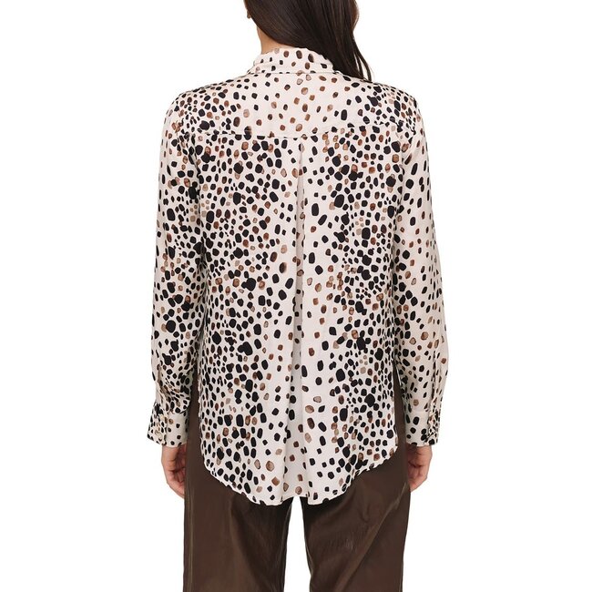 BELLA DAHL PAINTED SPOTS L/S CLEAN SHIRT