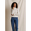 PERFECT WHITE TEE CINDY STRIPE TURTLENECK