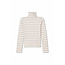PERFECT WHITE TEE CINDY STRIPE TURTLENECK