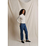 PERFECT WHITE TEE CINDY STRIPE TURTLENECK