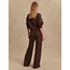 VARLEY COFFE BEAN MARL WIDE LEG PANT 30"
