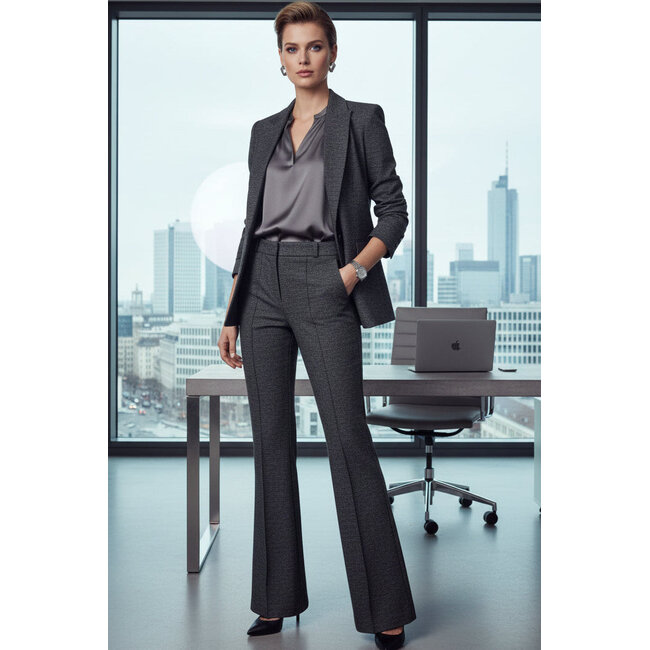 CAMBIO FLEUR MICRO TWEED PANT