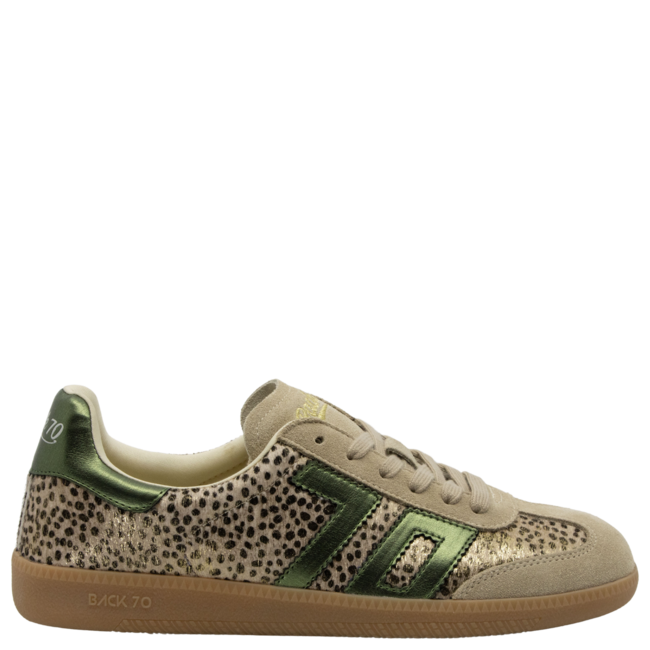BACK 70 POIS SNEAKER IN GOLD FOREST