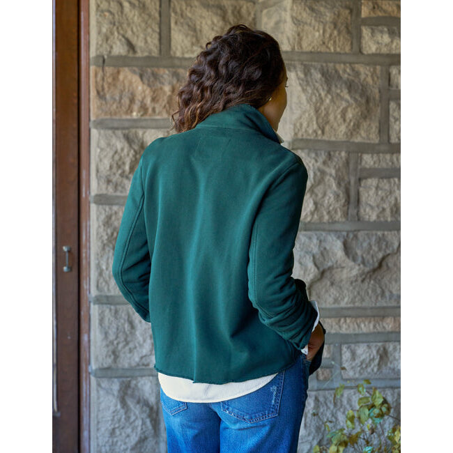 FRANK & EILEEN MINI BELFAST PEACOAT IN PINE