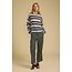 VELVET MAE07 L/S STRIPE SWEATER