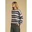 VELVET MAE07 L/S STRIPE SWEATER