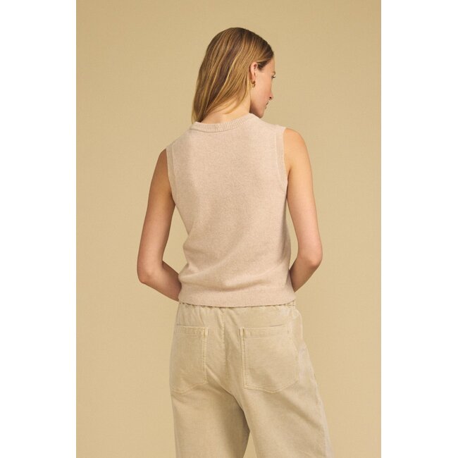VELVET IVANA07 SLEEVELESS CREW NECK SWEATER