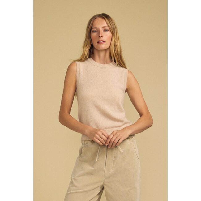 VELVET IVANA07 SLEEVELESS CREW NECK SWEATER