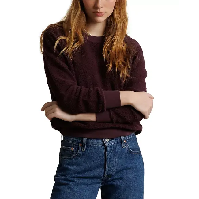 PERFECT WHITE TEE ZIGGY INSIDE OUT FLEECE SWEATSHIRT