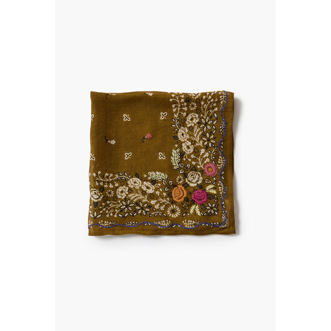 CHAN LUU EMBROIDERED BANDANA