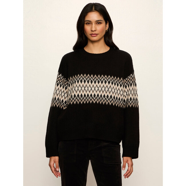 SANCTUARY ARGYLE CREW PULLOVER