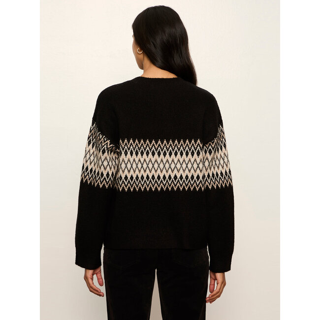 SANCTUARY ARGYLE CREW PULLOVER