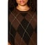 SANCTUARY ARGYLE CREW PULLOVER