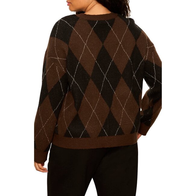 SANCTUARY ARGYLE CREW PULLOVER