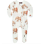 MILKBARN RUFFLE ZIPPER FOOTED ROMPER