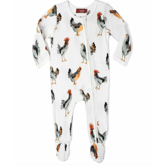 MILKBARN ORGANIC ZIPPER ROMPER