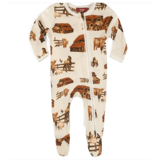 MILKBARN ORGANIC ZIPPER ROMPER