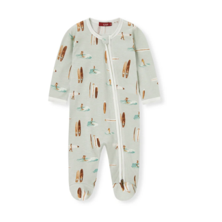 MILKBARN BAMBOO ZIPPER ROMPER