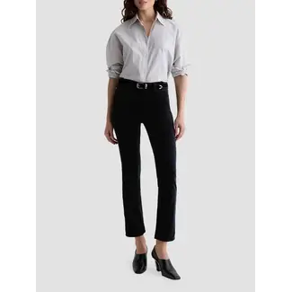 AG VELVET MARI STRAIGHT LEG SUPER BLACK