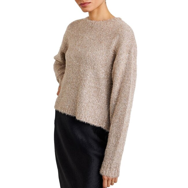BELLA DAHL SHIMMER  SLOUCHY SWEATER