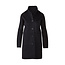 KINROSS BUTTON MOCK COAT BLACK