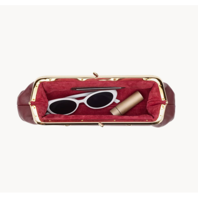 HAMMITT VIVIENNE SLIM CHERRYWOOD PEBBLE/GOLD