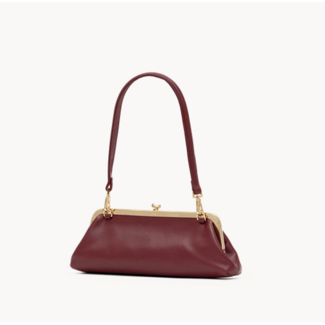 HAMMITT VIVIENNE SLIM CHERRYWOOD PEBBLE/GOLD