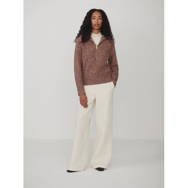 VARLEY SHERIDA HALF-ZIP KNIT SWEATER