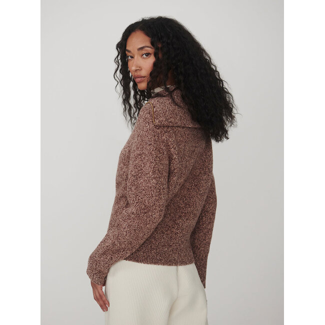VARLEY SHERIDA HALF-ZIP KNIT SWEATER