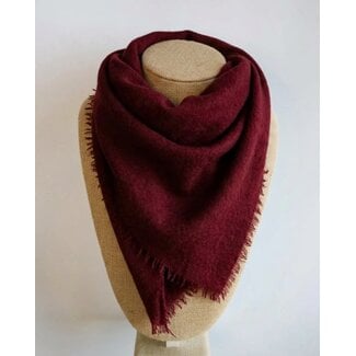 TIBETAN RED CASHMERE SCARF