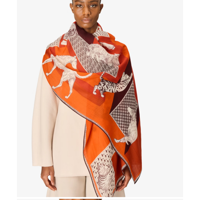 INOUITOOSH LES CHERIS SCARF RED