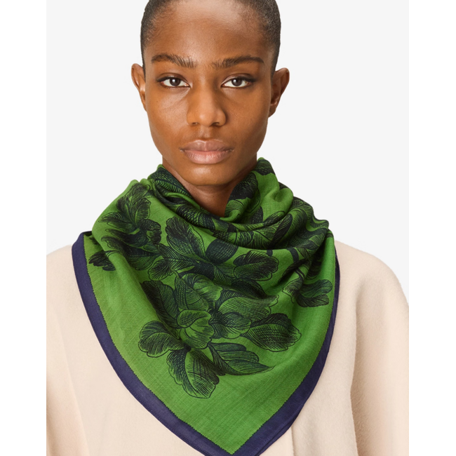 INOUITOOSH SQUARE ARBORIS SCARF GREEN