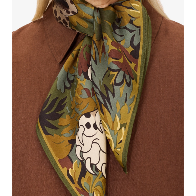INOUITOOSH SQUARE MIKE SCARF KHAKI