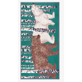 INOUITOOSH OURS SCARF EMERALD