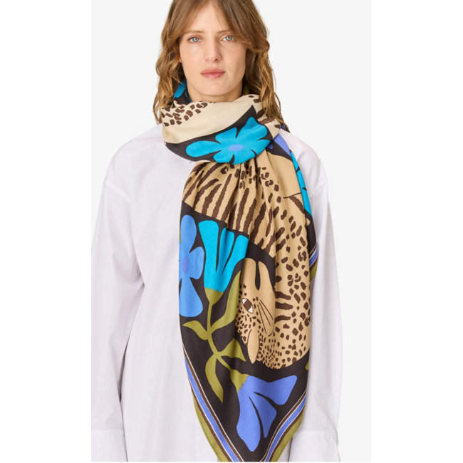 INOUITOOSH INOUI PANTEO SCARF BLUE