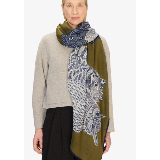 INOUITOOSH CHOUETTE SCARF KHAKI