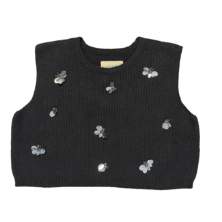 THE GREAT THE EMBELLISHED SWEATER VEST