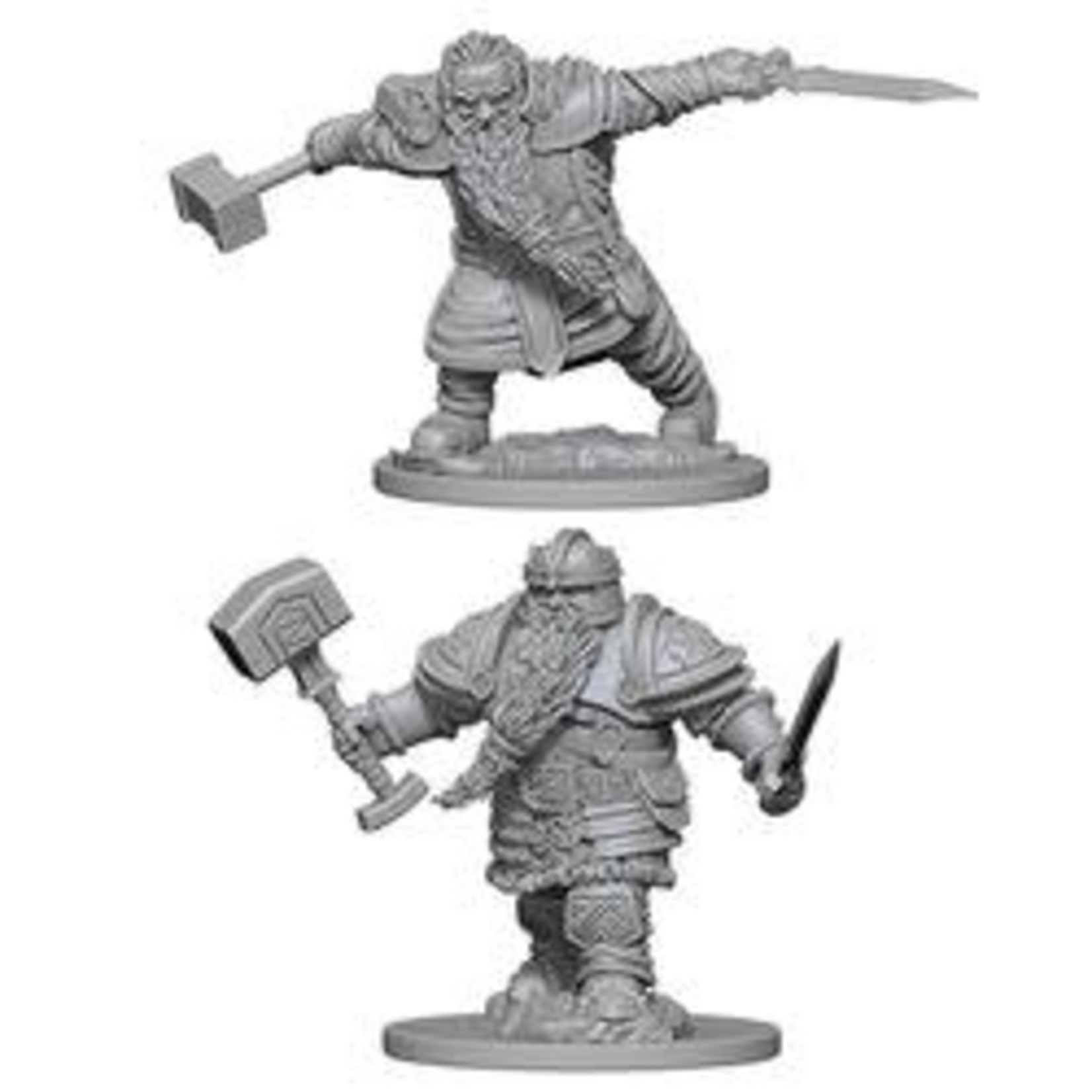 Unpainted Minis D&D | Dwarf Fighter Male | W01 | 72616