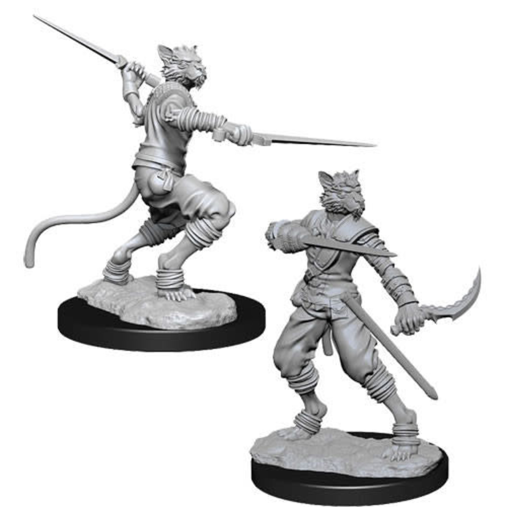 Unpainted Minis D&D | Tabaxi Rogue Male | W07 | 73540